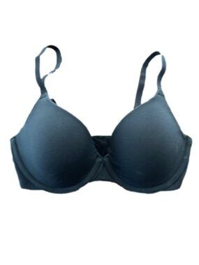 NWT Skims 32D Fits everybody tshirt bra Onyx Black MSRP $54